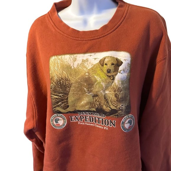 Duckhead Expedition brown Labrador sweatshirt size XXL - Picture 8 of 9